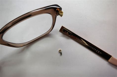 repair spring hinge on eyeglasses